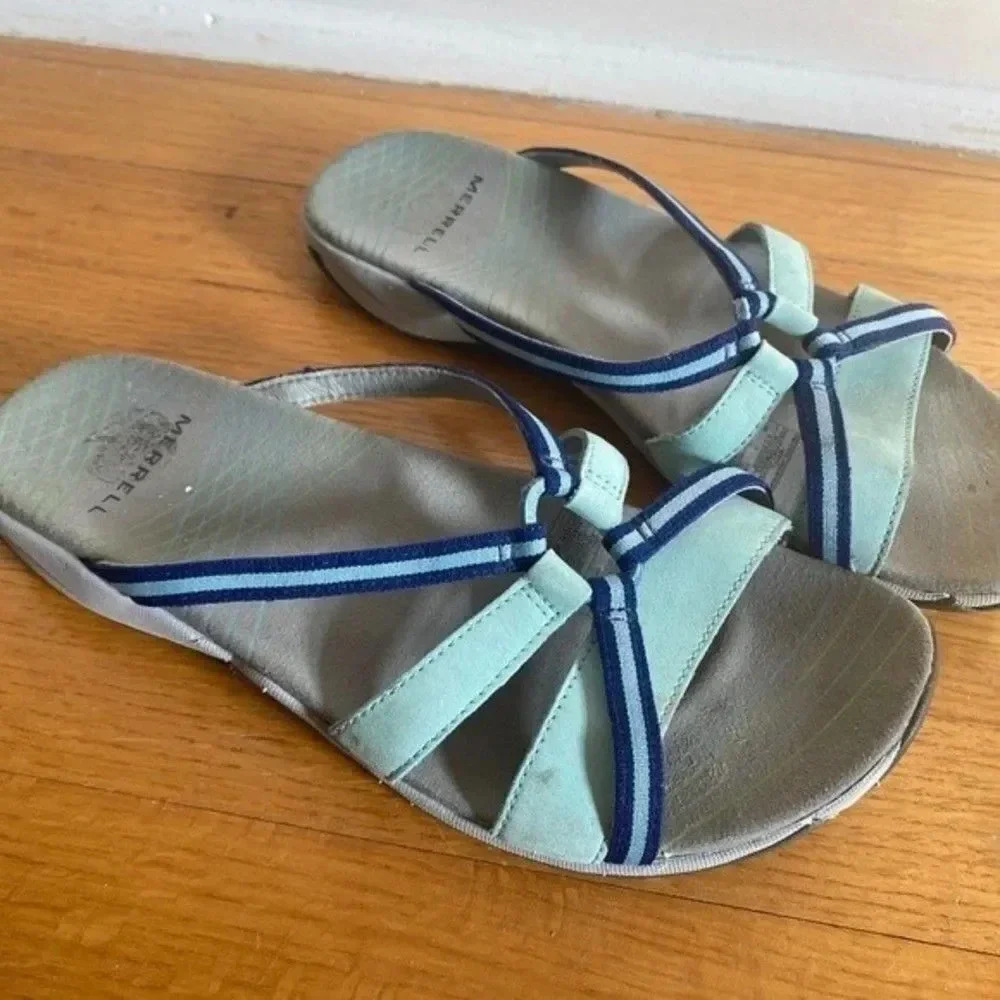 Merrell Blue Slip on Sandals